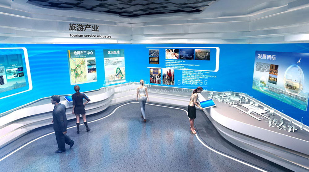 ??谑形幕帐跽固杓?/></p><p>
全域旅游交通,以??诘鼻爸氐愎婊拿览蓟?、高速公路、跨海大桥等为核心。一方面通过实体模型反映城市交通的立体格局,另一方面结合显示大屏,全面体现??诮煌ǖ谋憬?,为全域旅游奠定基础。</p><p><img alt= ??谑形幕帐跽固杓? src=